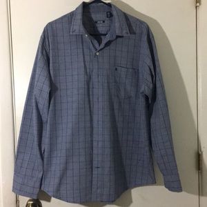 Izod Long sleeve blue dress shirt